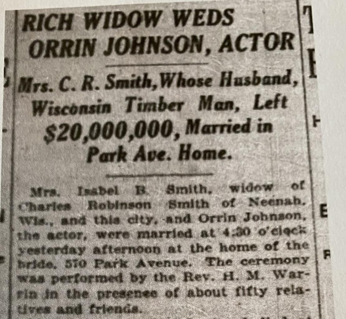 New York Times wedding announcement